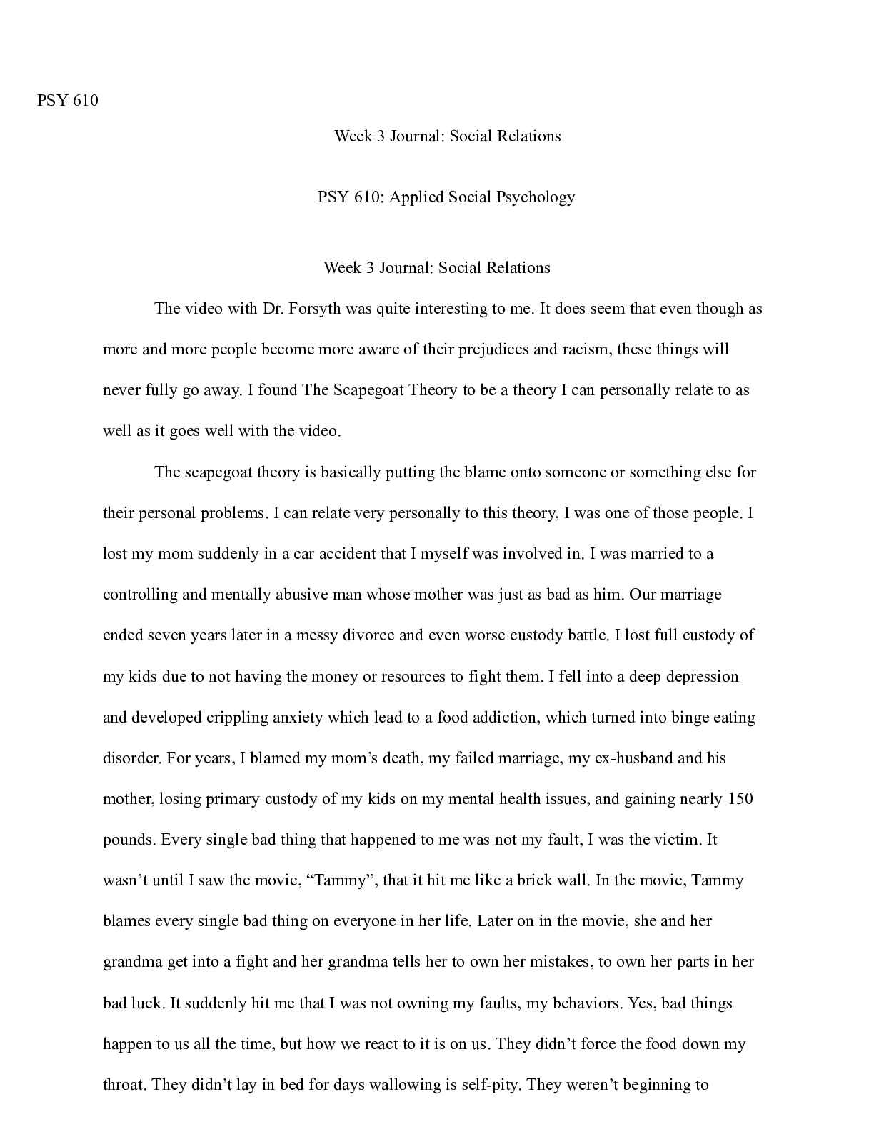 Preview image of psy610.wk3journal document